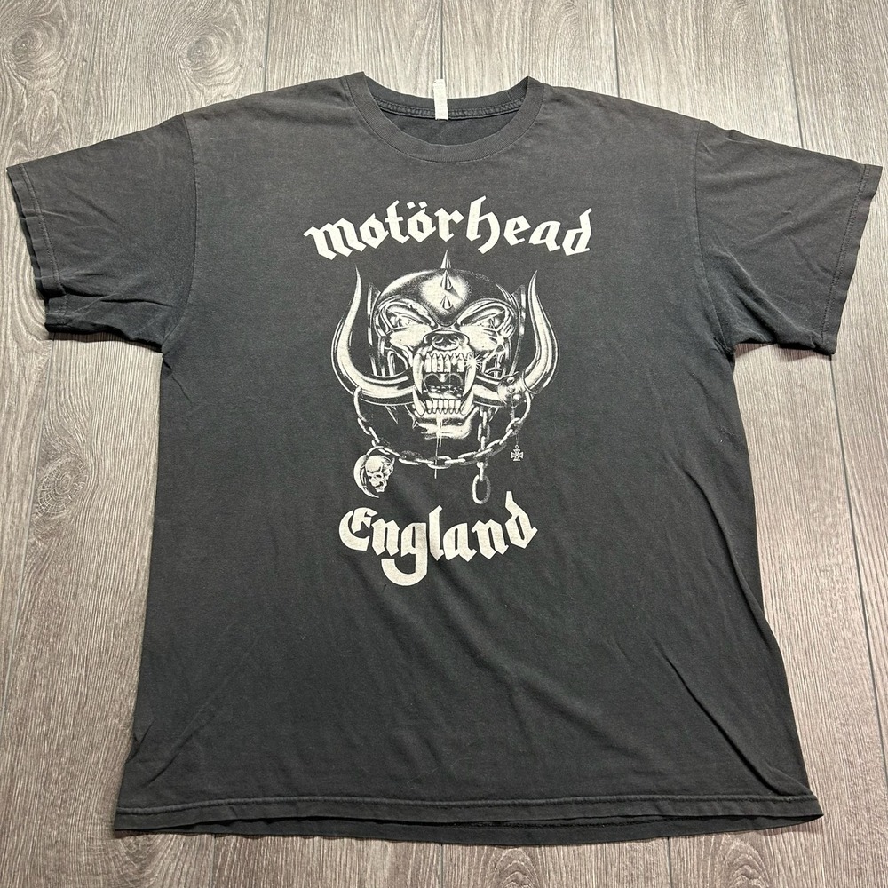 Motorhead England Everything Louder Than Everything Else T-Shirt Black Large y2k
